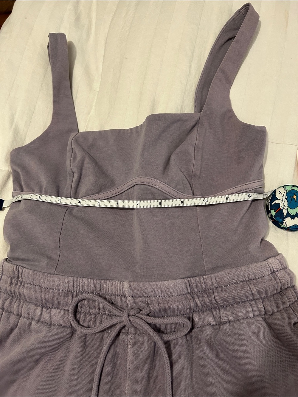 NWT Free People Trail Blazer Lilac/Lavender Jumpsuit with Drawstring Waist XS - Picture 4 of 7